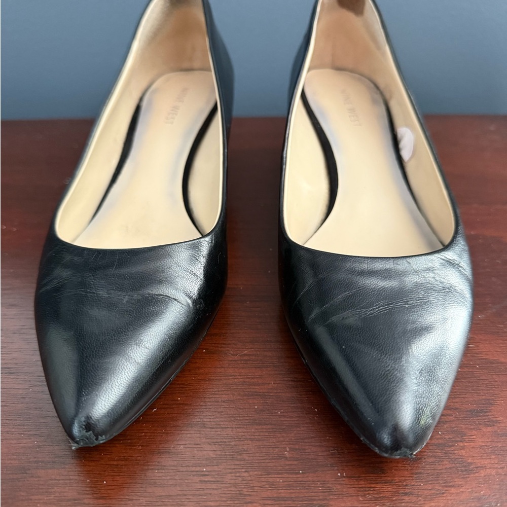 Black Leather Women's Shoes